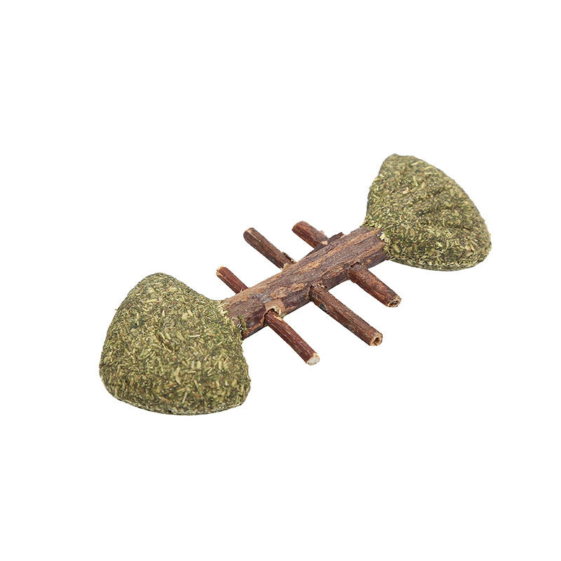 Pet Cat Toy Catnip Matte PolygonatumToy Fish Mouse Remove Hair Ball Chewing Toy