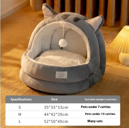 Cat Nest Four Seasons Universal Winter Warm Closed